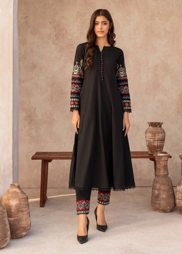 [YFY4070] Pishwas in Black by Sahibas By Mirza