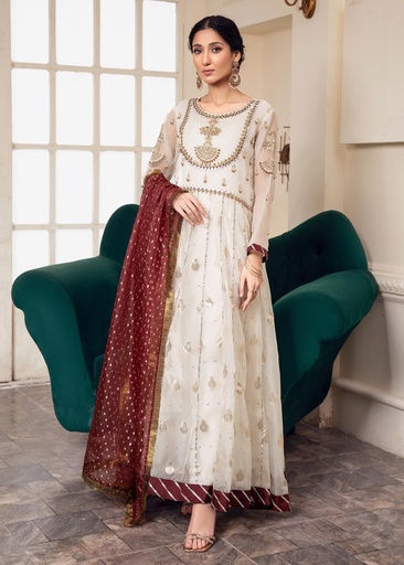 [FFB8957] Pishwas in Off-white by Meraki