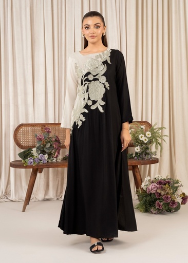[OFM2507] Pishwas in Black by Sahibas By Mirza