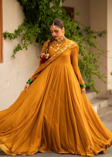 [WSI9379] Pishwas in Mustard by Tabassum