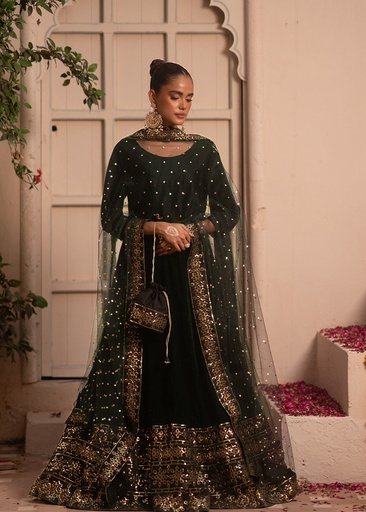 [LCJ3488] Pishwas in Green by Tabassum