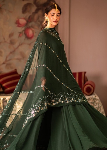 [PVU3197] Pishwas in Green by Tabassum