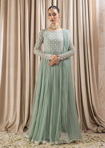 [YKK1482] Pishwas in Ice blue by Rang-e-Haya