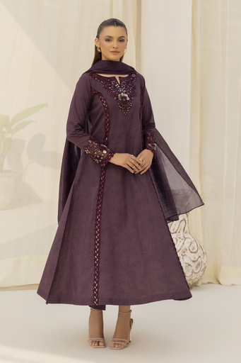 [HJM7707] Pishwas in Maroon by Esra