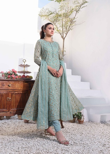 [EON9461] Pishwas in Sky blue by Ayesha Closet