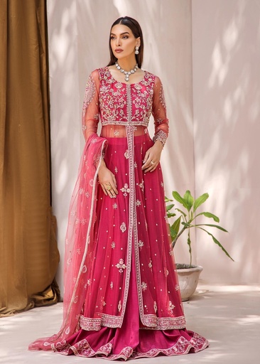 [LLN2394] Lehenga in Pink by Malook