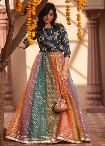 [VUW4423] Lehenga in Multi by Tabassum
