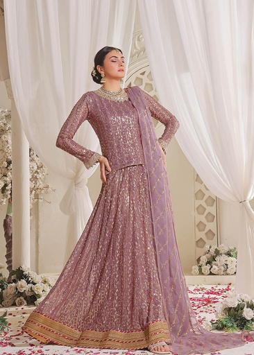 [ULB4557] Lehenga in Lilac by Ayesha Closet