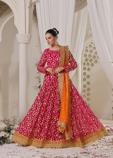[SPG3084] Lehenga in Shocking pink by Ayesha Closet