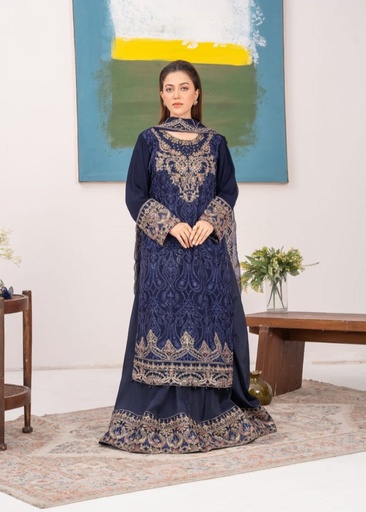 [DBL7607] Lehenga in Navy blue by Pehnawa Fashion