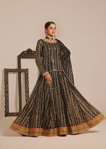 [IPD6028] Lehenga in Black by Ayesha Closet