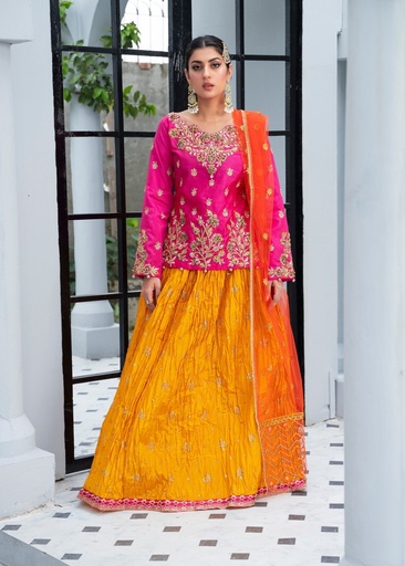 [EMU5097] Lehenga in Pink by Al Sami Creations