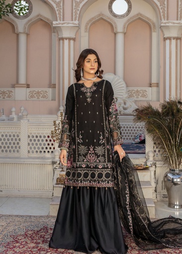 [GYU5955] Gharara in Black by Pehnawa By Bin Akram’s