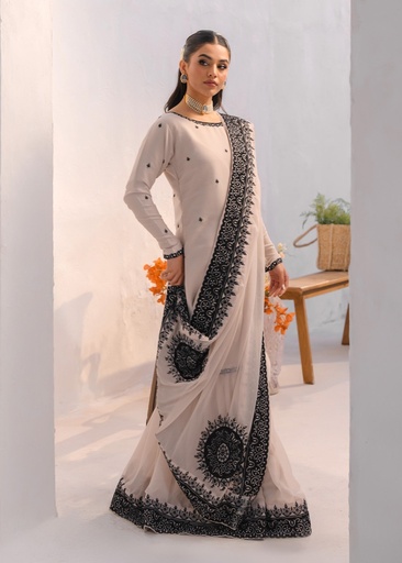 [CVV3383] Gharara in White by Truba
