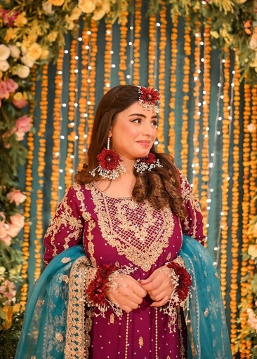 [GIA7692] Gharara in Magenta by Haseens Official