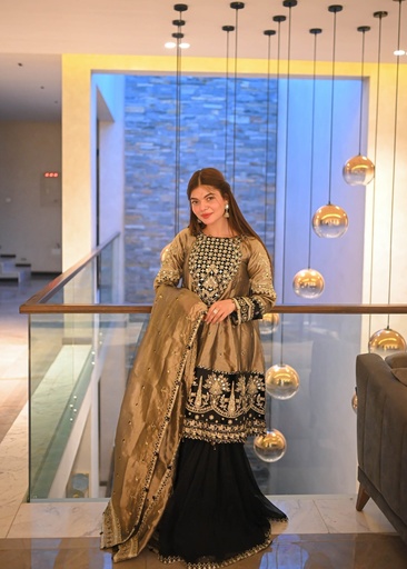 [OZN1897] Gharara in Copper by Ally's