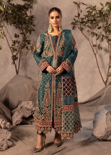 [CGZ5375] Gown in Teal by Diara Couture