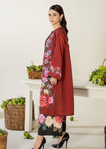 [PCX3892] Gown in Maroon by Panache Apparel
