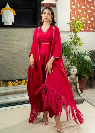 [JCD9610] Gown in Red by Anum Jung