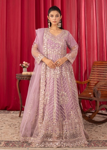 Net Angrakha in Mauve