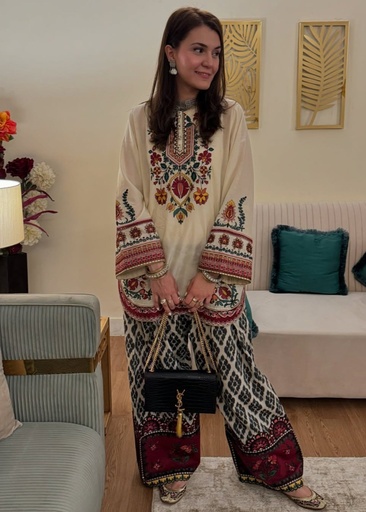 Poly lawn Co Ord Sets in Multi