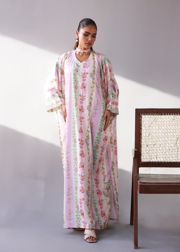 [SOT2187] Crepe Kaftan in Multi