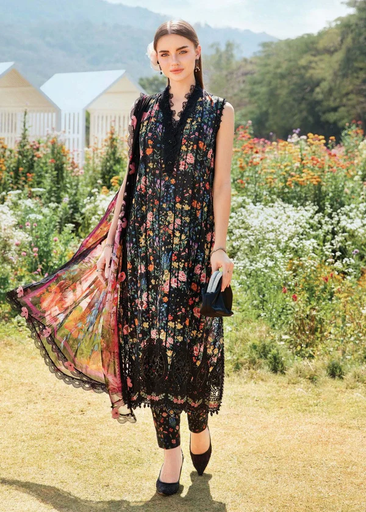 Lawn Kurta Set in Black