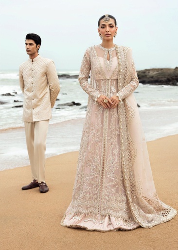 Organza Lehenga in Pink