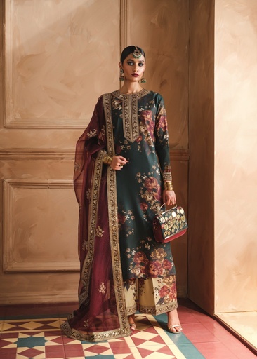 [NFB3130] Kurta Set in Dark green by Humjoli
