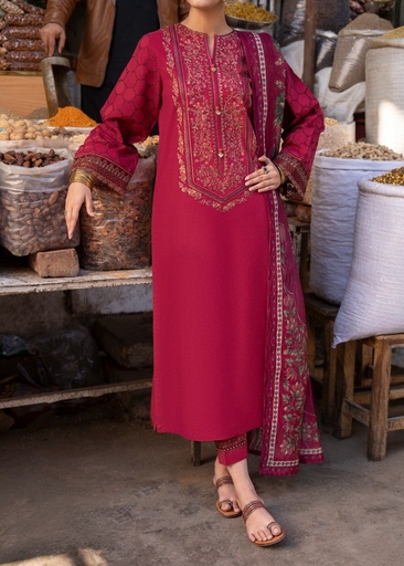 [VHT6723] Kurta Set in Maroon by Casual Lite
