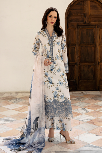 [nan] Kurta Set in White by Esra - | Laam.pk