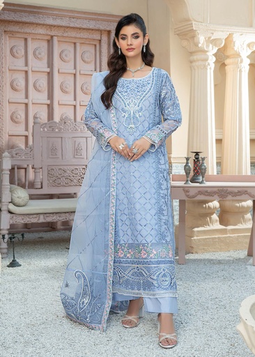 [PSR8637] Kurta Set in Sky blue by Meraki
