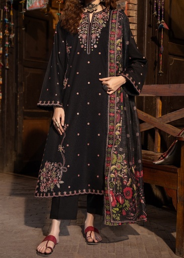 [DET7166] Kurta Set in Black by Casual Lite