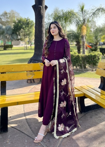 [TZZ9279] Maxi in Purple by Laal Clothing