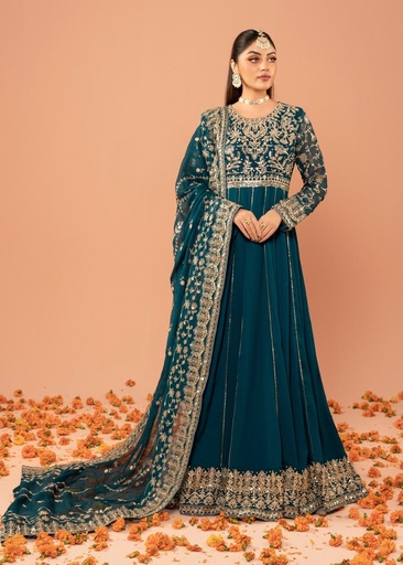 [GGB5591] Maxi in Teal by Agha Jaan