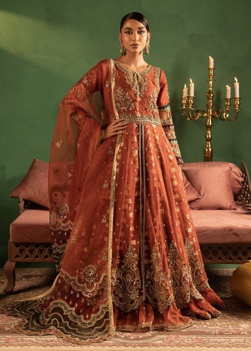 [POM1513] Maxi in Rust orange by Diara Couture