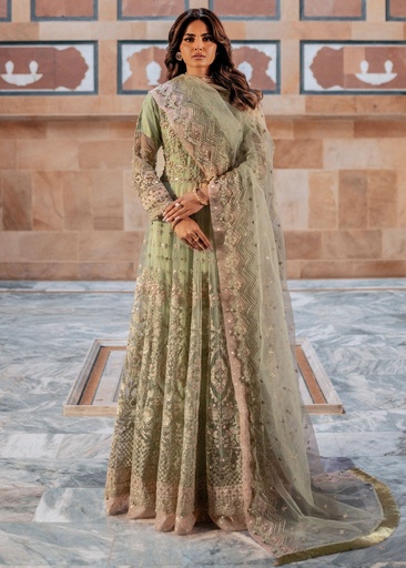 [AYZ0721] Maxi in Pistachio green by Zarqun