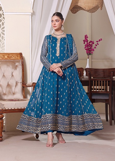 [ULF7563] Maxi in Blue by Alsiyab
