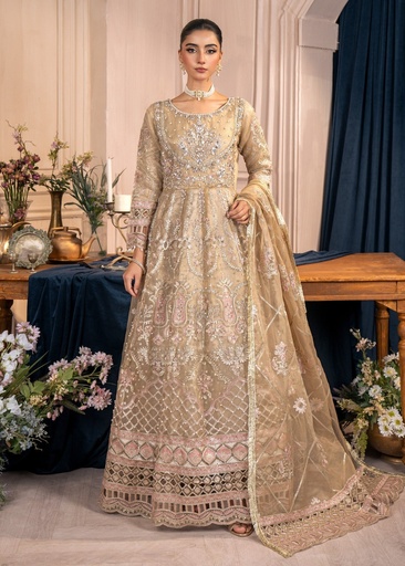 [ALC8566] Maxi in Champagne by Diara Couture
