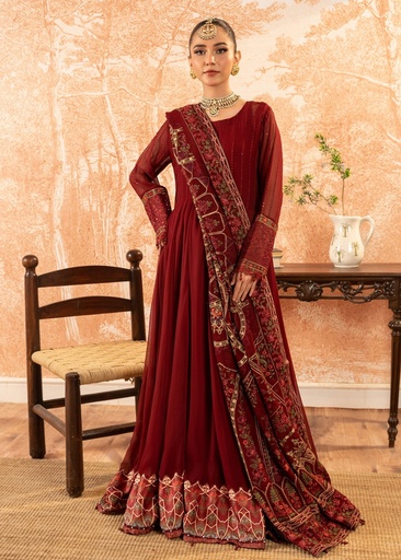 [ZIE2430] Maxi in Maroon by Malhaar